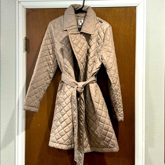 Dress Barn Quilted Trench Coat - Picture 1 of 4